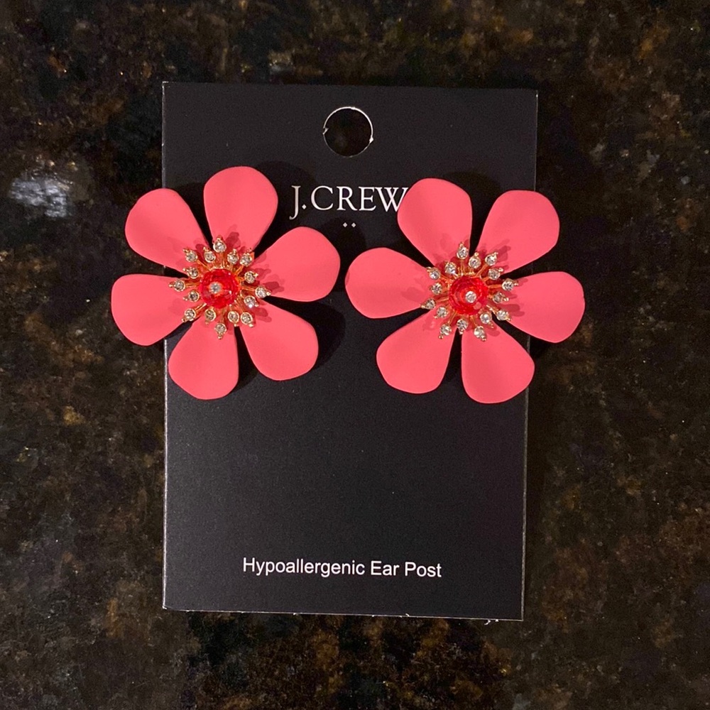 J.Crew Flower stud earrings